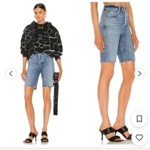 Agolde jean bermuda shorts coastal